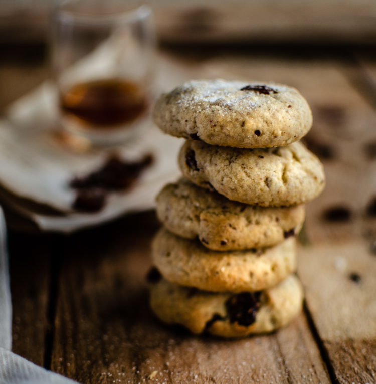 Délicieux sablés rhum raisin, à réserver aux adultes ;-)