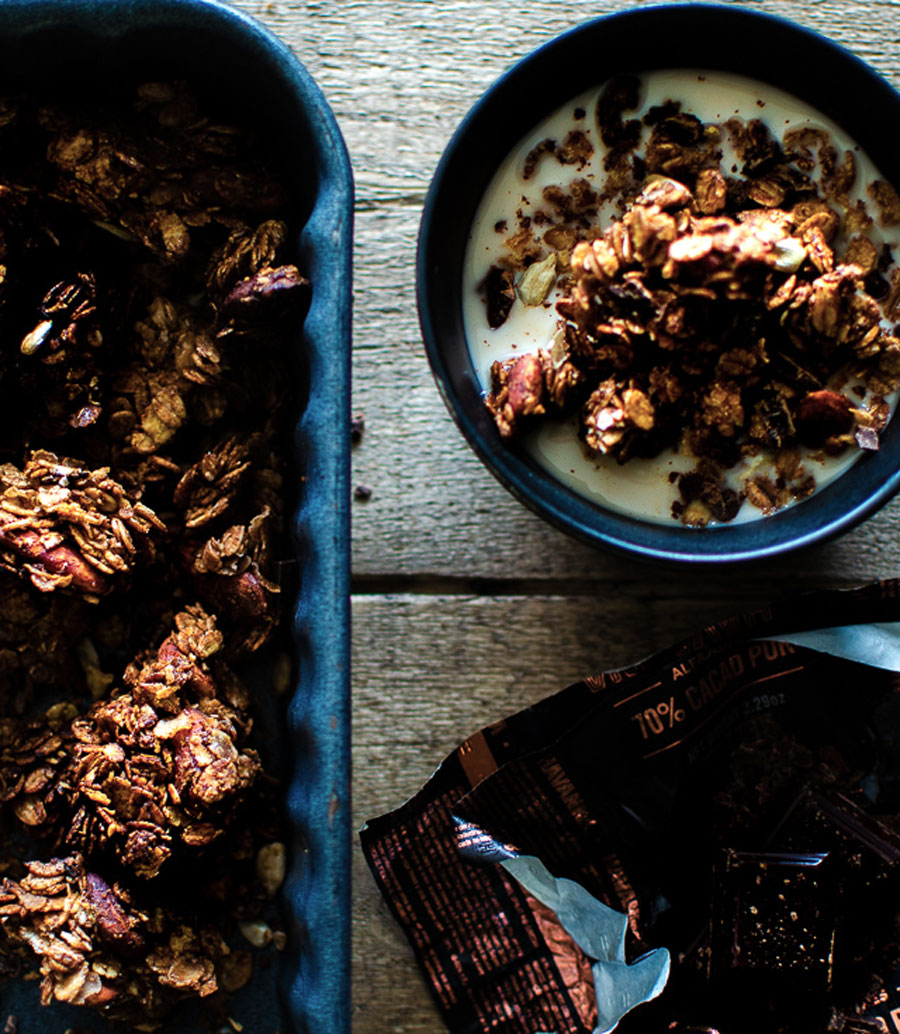 Granola chocolat et fleur de sel